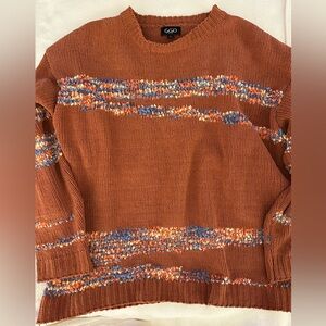 GiGiO Knit Sweater with Multicolor Stripes